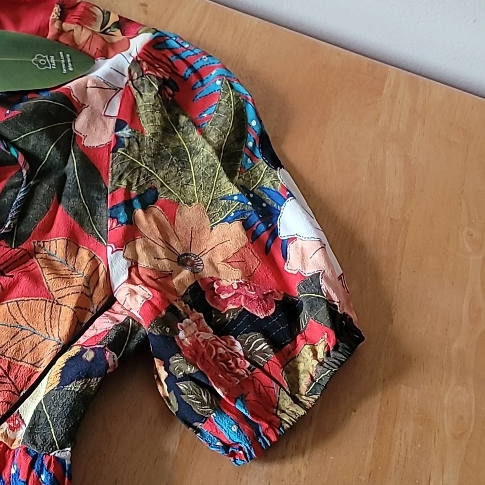 Farm Rio Dress Bordado Flores Dress - Picture 10 of 16